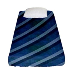 Blue Stripped Pattern Fitted Sheet (single Size) by designsbyamerianna