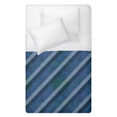 Blue Stripped Pattern Duvet Cover (single Size) by designsbyamerianna