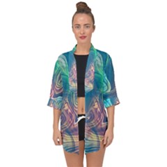 Opaled Abstract  Open Front Chiffon Kimono by VeataAtticus