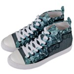 Wonderful Roses, A Touch Of Vintage Women s Mid-Top Canvas Sneakers