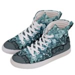 Wonderful Roses, A Touch Of Vintage Men s Hi-Top Skate Sneakers