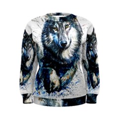 Gray Wolf - Forest King Women s Sweatshirt by kot737