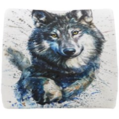 Gray Wolf - Forest King Seat Cushion by kot737