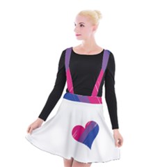 Bi Pride Suspender Skater Skirt