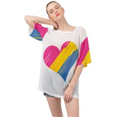 Pan Pride Oversized Chiffon Top