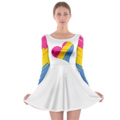 Pan Pride Long Sleeve Skater Dress