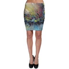 Original Abstract Art Bodycon Skirt