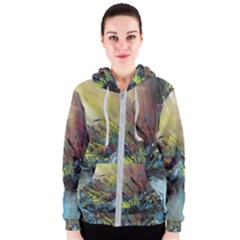 Original Abstract Art Women s Zipper Hoodie by scharamo