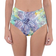 Original Abstract Art Reversible High-waist Bikini Bottoms by scharamo