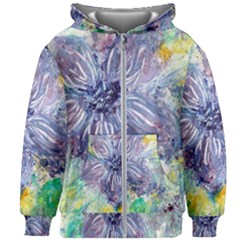 Original Abstract Art Kids  Zipper Hoodie Without Drawstring by scharamo