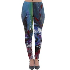 Original Abstract Art Lightweight Velour Leggings by scharamo