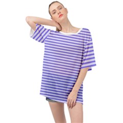 Striped Oversized Chiffon Top by scharamo