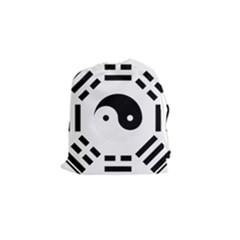 Bagua Yin Yang Yang Yin Chinese Drawstring Pouch (small) by Pakrebo