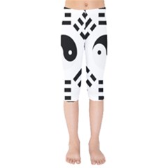 Bagua Yin Yang Yang Yin Chinese Kids  Capri Leggings  by Pakrebo