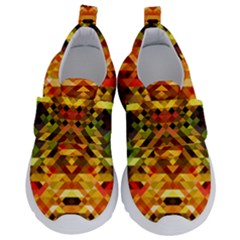 Mosaic Structure Grain Mode Kids  Velcro No Lace Shoes by Pakrebo