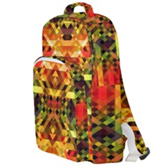 Mosaic Structure Grain Mode Double Compartment Backpack by Pakrebo