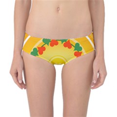 Mandala Floral Round Circles Classic Bikini Bottoms