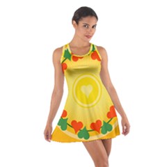 Mandala Floral Round Circles Cotton Racerback Dress