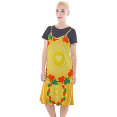 Mandala Floral Round Circles Camis Fishtail Dress