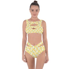 Fruits Template Lemons Yellow Bandaged Up Bikini Set  by Pakrebo