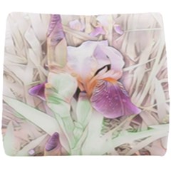 Iris Digital Painting Flower Pastel Seat Cushion by Pakrebo