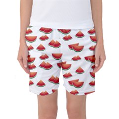 Summer Watermelon Pattern Women s Basketball Shorts by Pakrebo