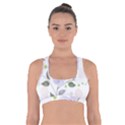 Spring Watercolour Flowers Cross Back Sports Bra View1