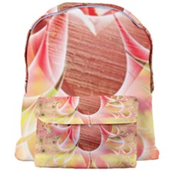 Background Floral Pattern Structure Giant Full Print Backpack by Pakrebo