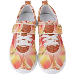 Background Floral Pattern Structure Men s Velcro Strap Shoes