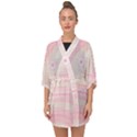 Background Non Seamless Pattern Pink Half Sleeve Chiffon Kimono View1
