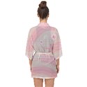 Background Non Seamless Pattern Pink Half Sleeve Chiffon Kimono View2
