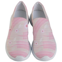 Background Non Seamless Pattern Pink Women s Lightweight Slip Ons by Pakrebo