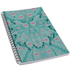 Lotus  Bloom Lagoon Of Soft Warm Clear Peaceful Water 5 5  X 8 5  Notebook by pepitasart