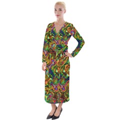 G 1 Velvet Maxi Wrap Dress by ArtworkByPatrick