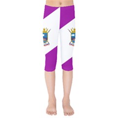 Flag Of Cabo De Hornos Kids  Capri Leggings  by abbeyz71