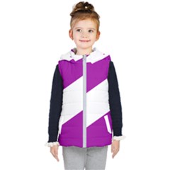Flag Of Puerto Williams Kids  Hooded Puffer Vest by abbeyz71