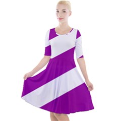 Flag Of Puerto Williams Quarter Sleeve A-line Dress by abbeyz71