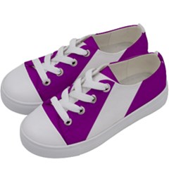 Flag Of Puerto Williams Kids  Low Top Canvas Sneakers by abbeyz71