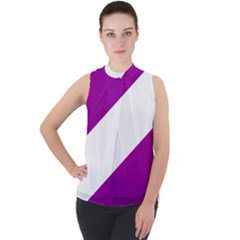 Flag Of Puerto Williams Mock Neck Chiffon Sleeveless Top by abbeyz71