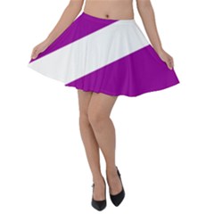 Flag Of Puerto Williams Velvet Skater Skirt by abbeyz71