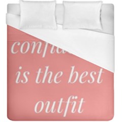 Self confidence  Duvet Cover (King Size)