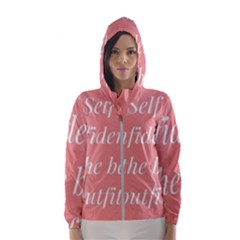 Self Confidence  Women s Hooded Windbreaker by Abigailbarryart