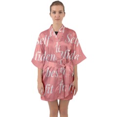 Self Confidence  Quarter Sleeve Kimono Robe by Abigailbarryart