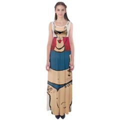 Sassy Empire Waist Maxi Dress by Abigailbarryart