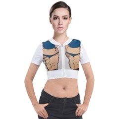 Sassy Short Sleeve Cropped Jacket by Abigailbarryart