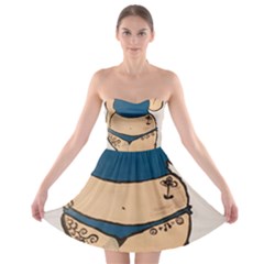 Sassy Strapless Bra Top Dress by Abigailbarryart