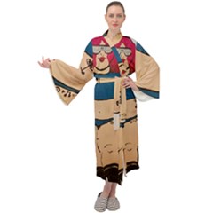 20190101 232308 Maxi Tie Front Velour Kimono by Abigailbarryart
