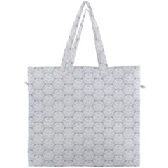 Hexagon Geometric Shape Canvas Travel Bag by Bajindul