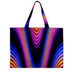 Wave Line Waveform Sound Purple Zipper Mini Tote Bag by HermanTelo