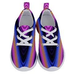 Wave Line Waveform Sound Purple Running Shoes by HermanTelo